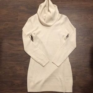Beige sweater dress